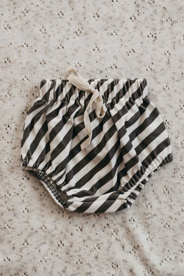 Charcoal Stripes Basic Bloomers