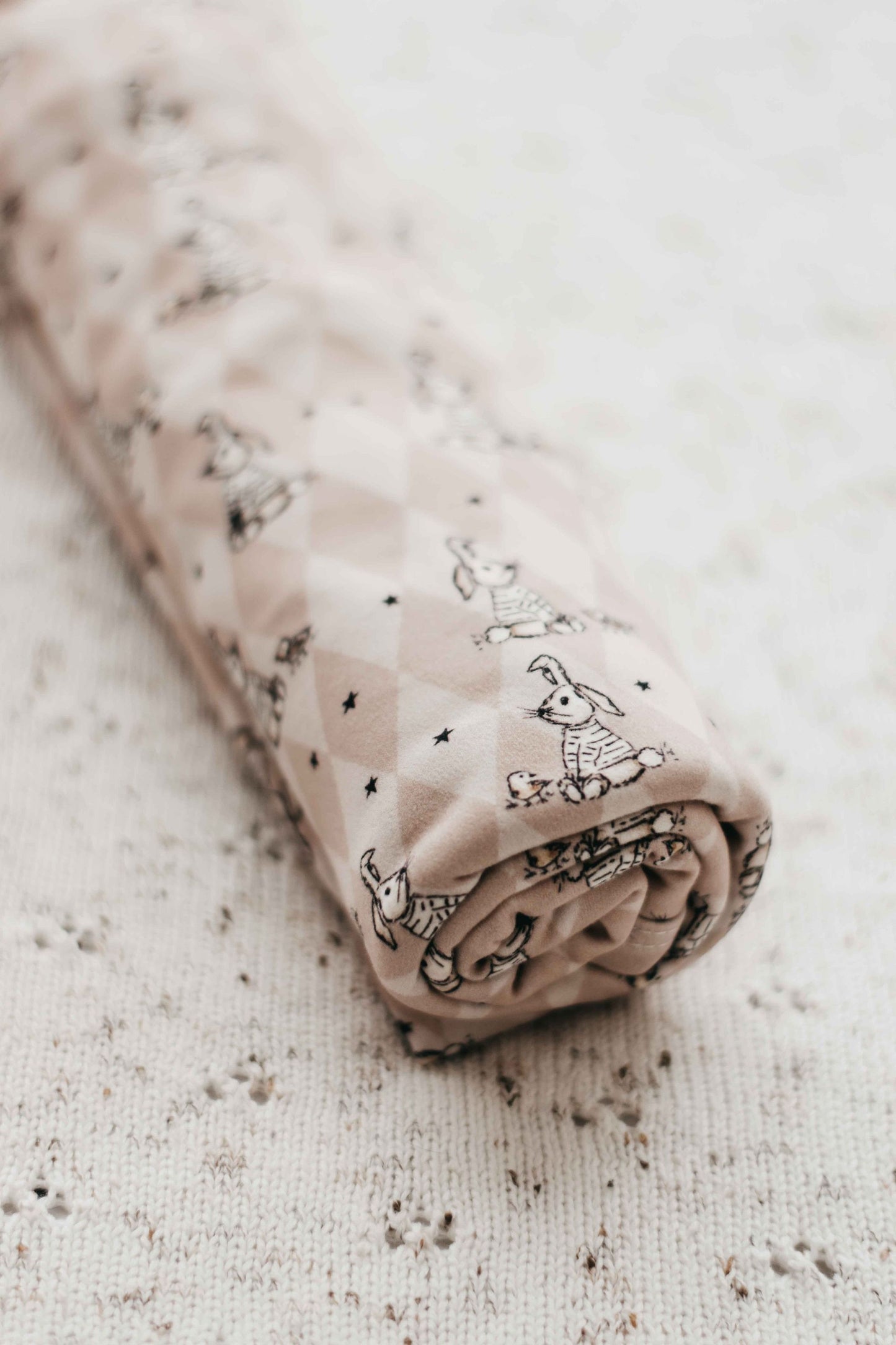 Bunnies on Diamonds Swaddle