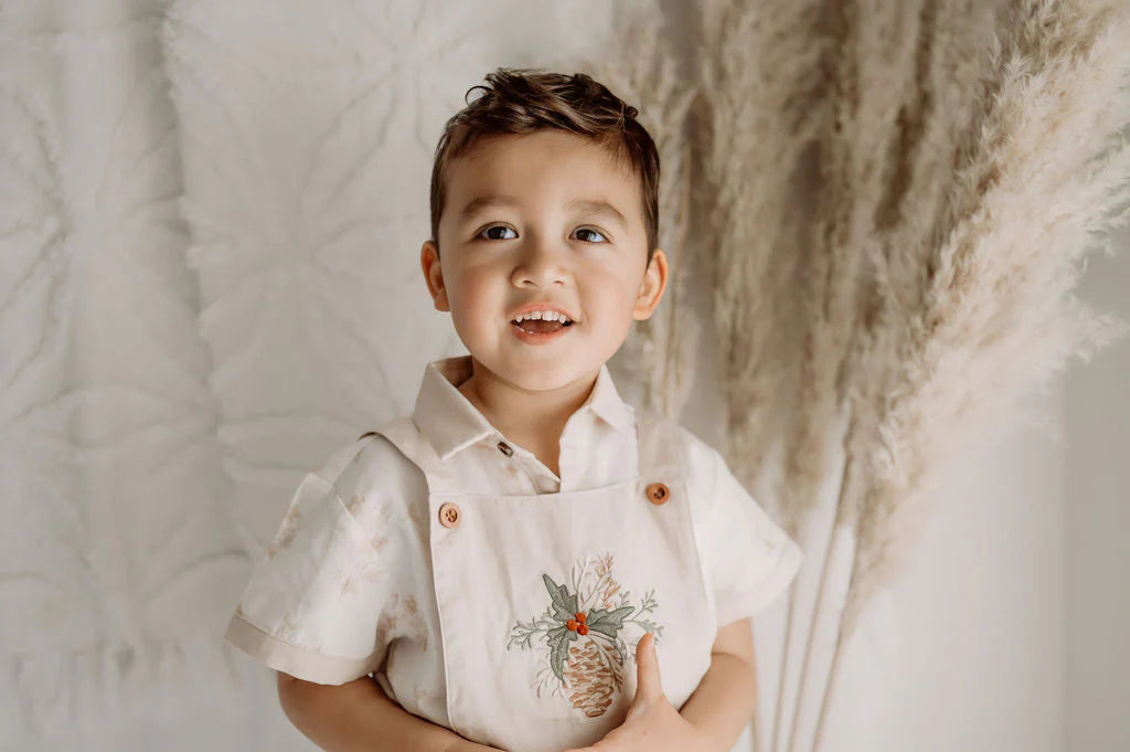 Holly & Mistletoe Overalls