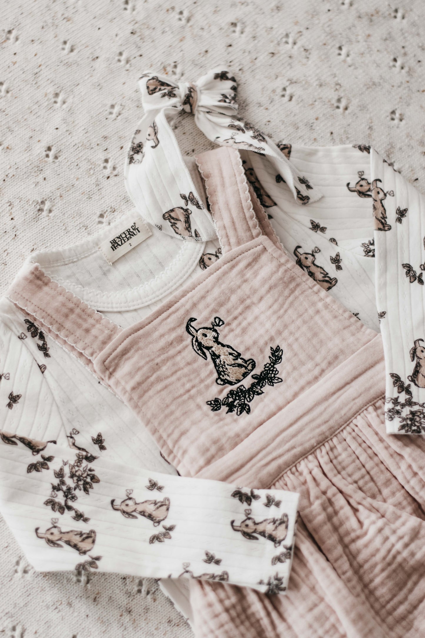 Pointelle Bunny Clip-in Bow