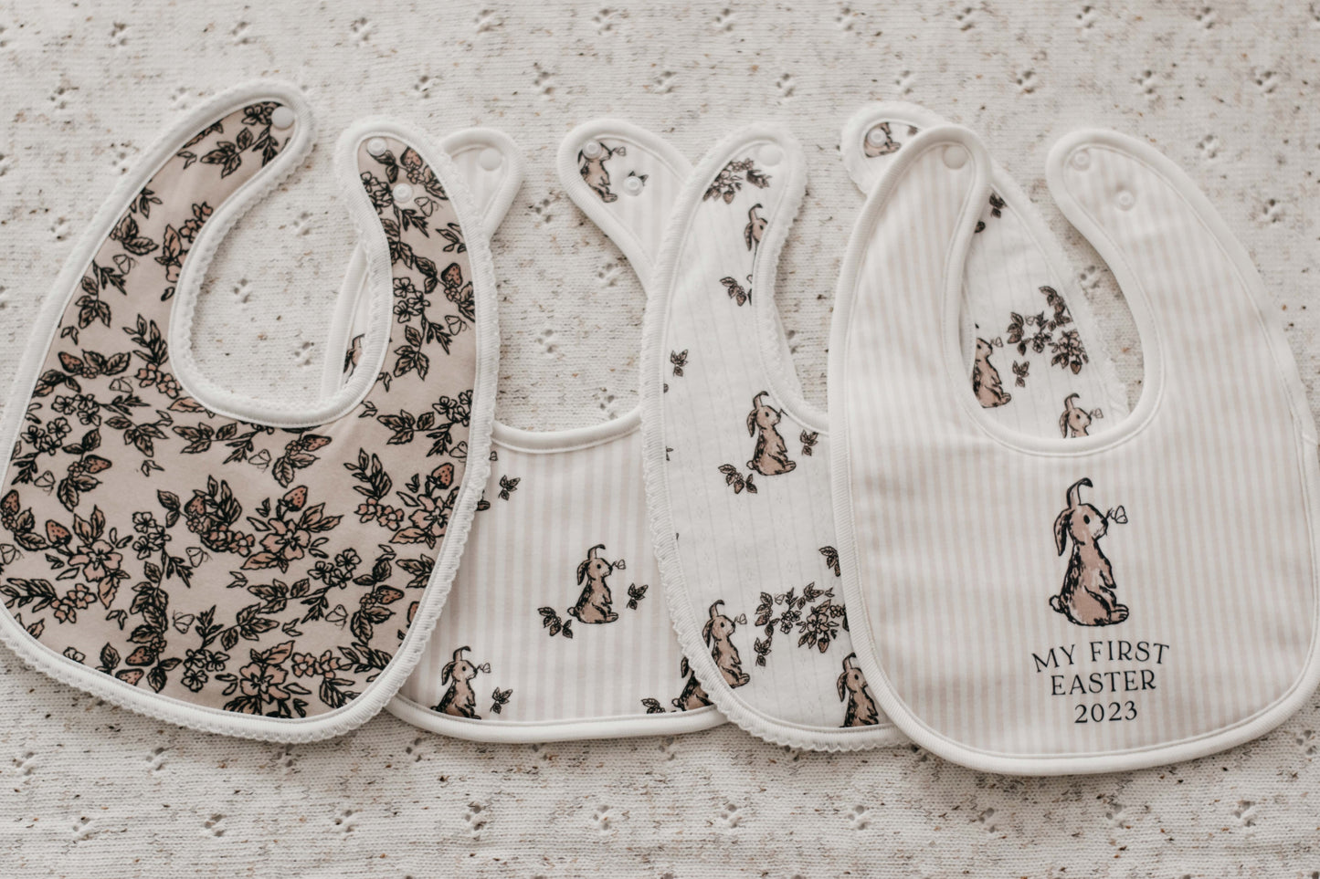 Pointelle Bunny Bib