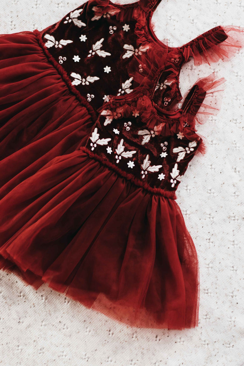 Red Velvet Playsuit/Dress