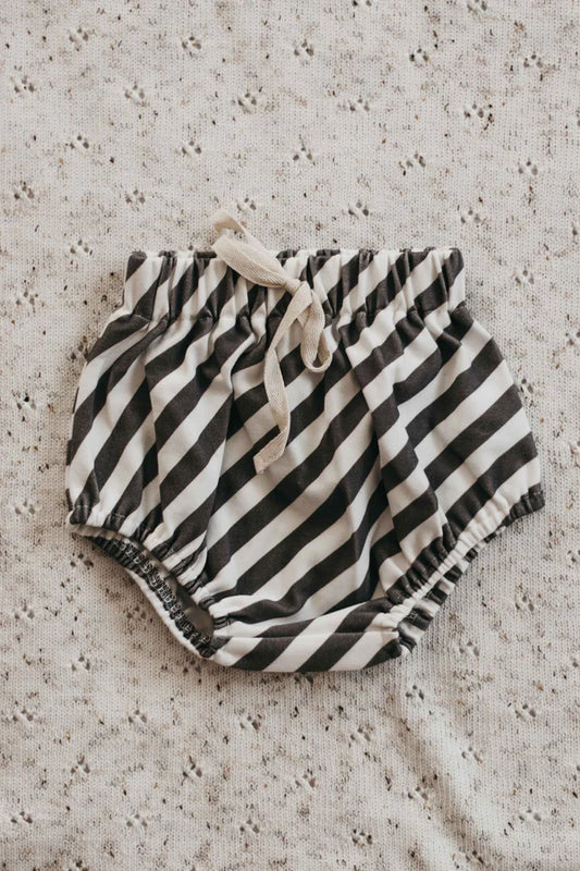 Charcoal Stripes Basic Bloomers