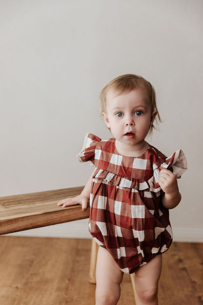 Gingham Playsuit/Dress | Red 2025 Style