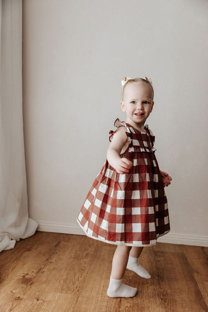Gingham Playsuit/Dress | Red 2025 Style
