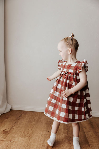 Gingham Playsuit/Dress | Red 2025 Style