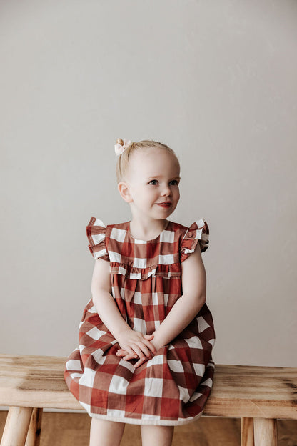 Gingham Playsuit/Dress | Red 2025 Style