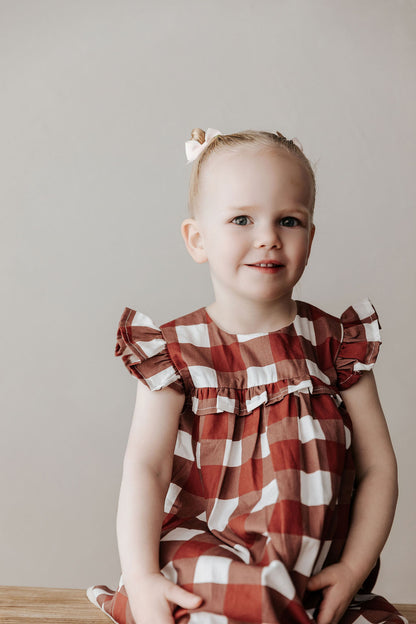 Gingham Playsuit/Dress | Red 2025 Style