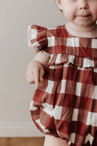 Gingham Playsuit/Dress | Red 2025 Style