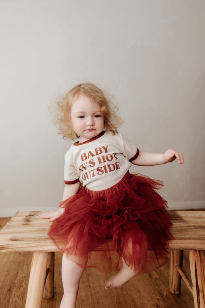 Red Tulle Skirt