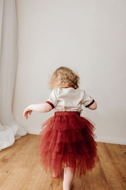 Red Tulle Skirt