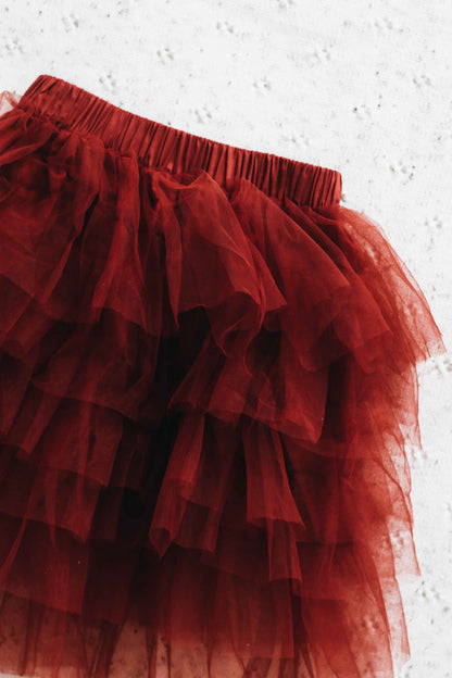Red Tulle Skirt