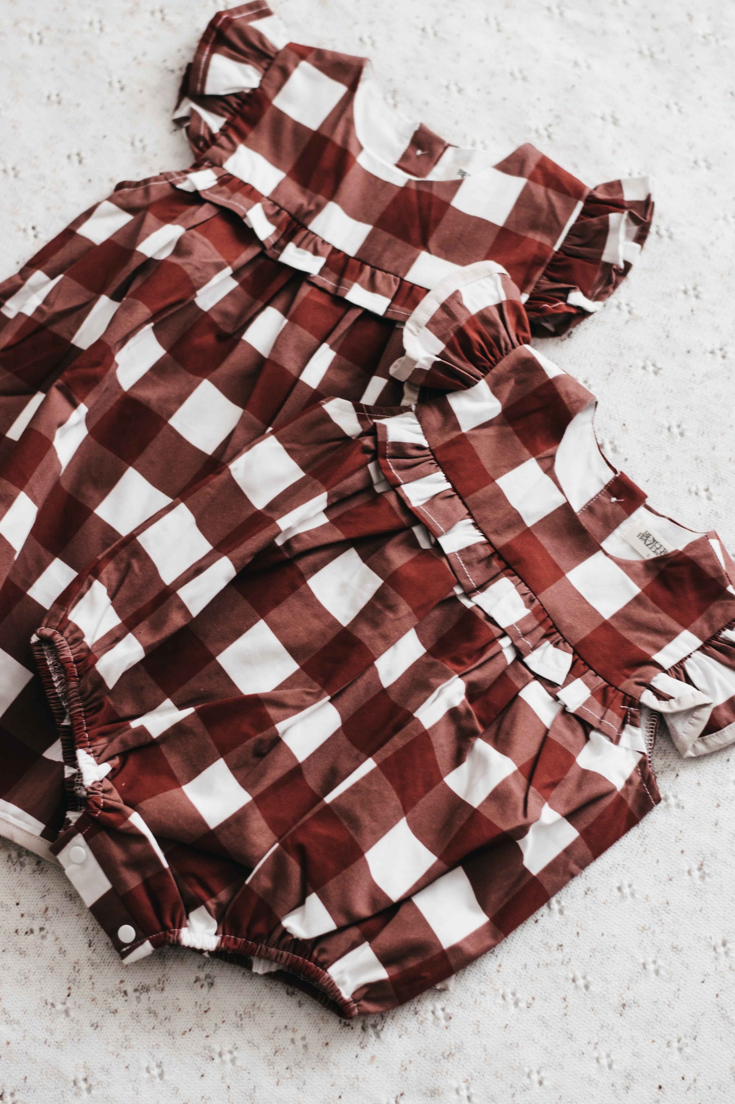 Gingham Playsuit/Dress | Red 2025 Style