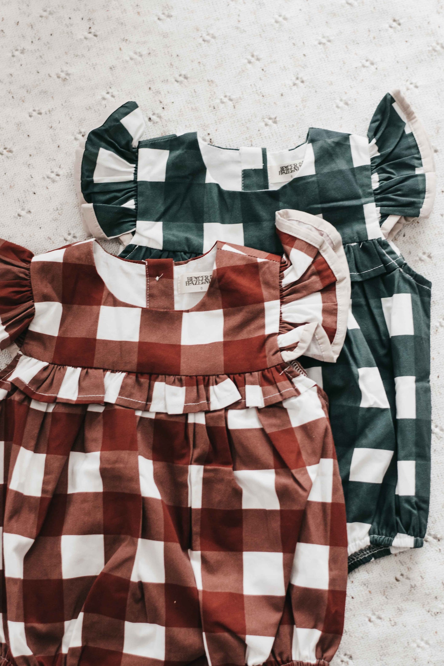 Gingham Playsuit/Dress | Red 2025 Style