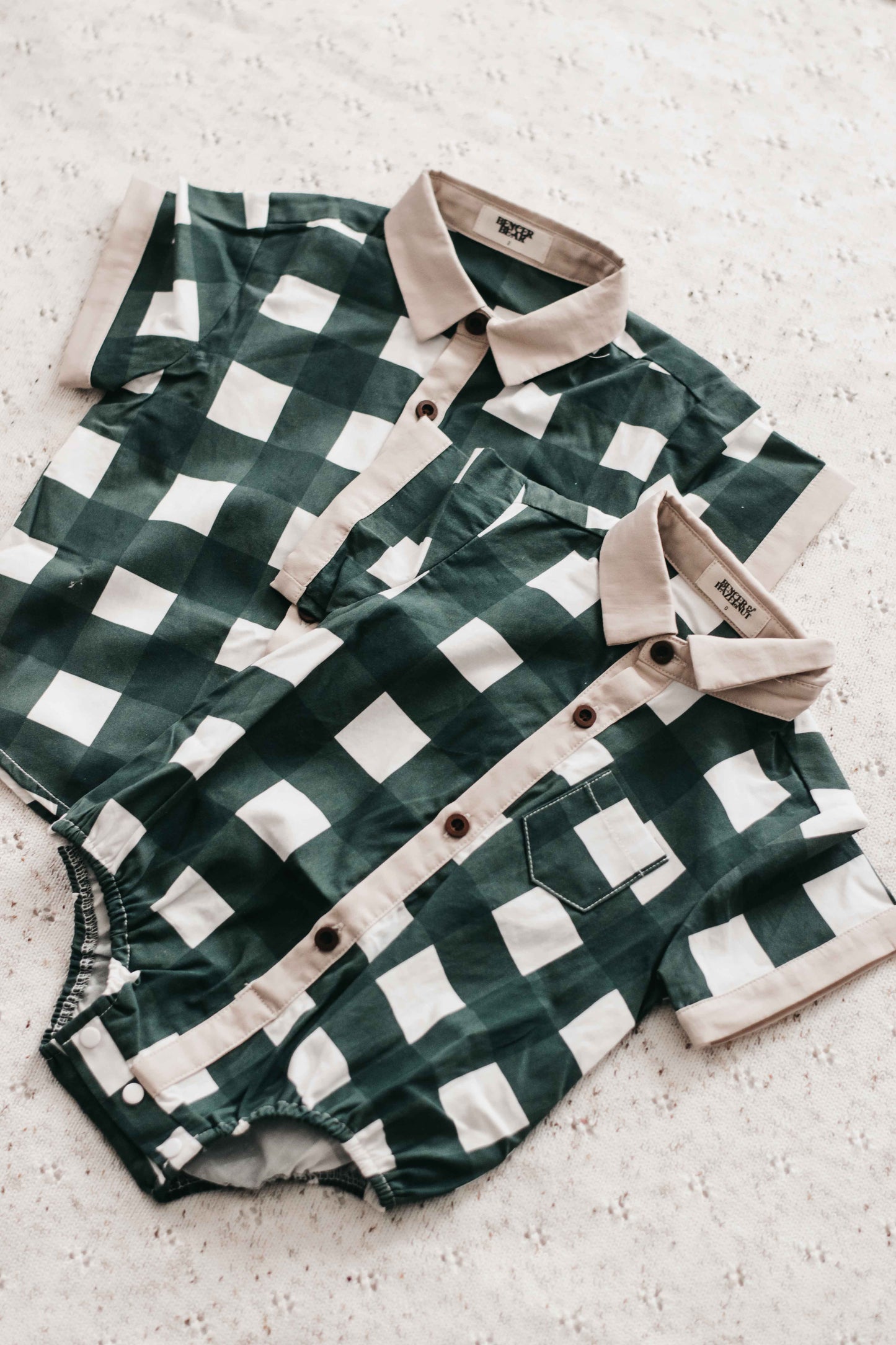 Gingham Collared Shirt | Green