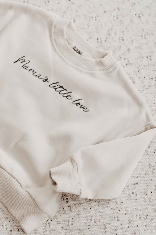 Mama's Little Love Sweater | Beige