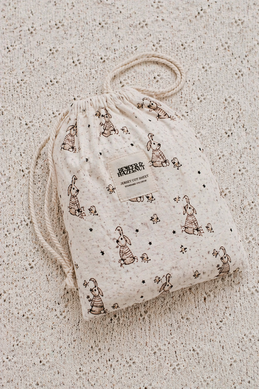 Little Bunnies Pattern Cot Sheet
