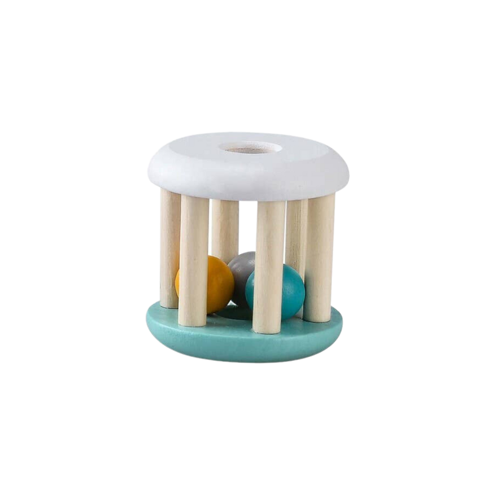 Wooden Pastel Rattle | Mint – Fauna Baby
