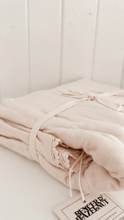 Lace Blanket | Oatmeal