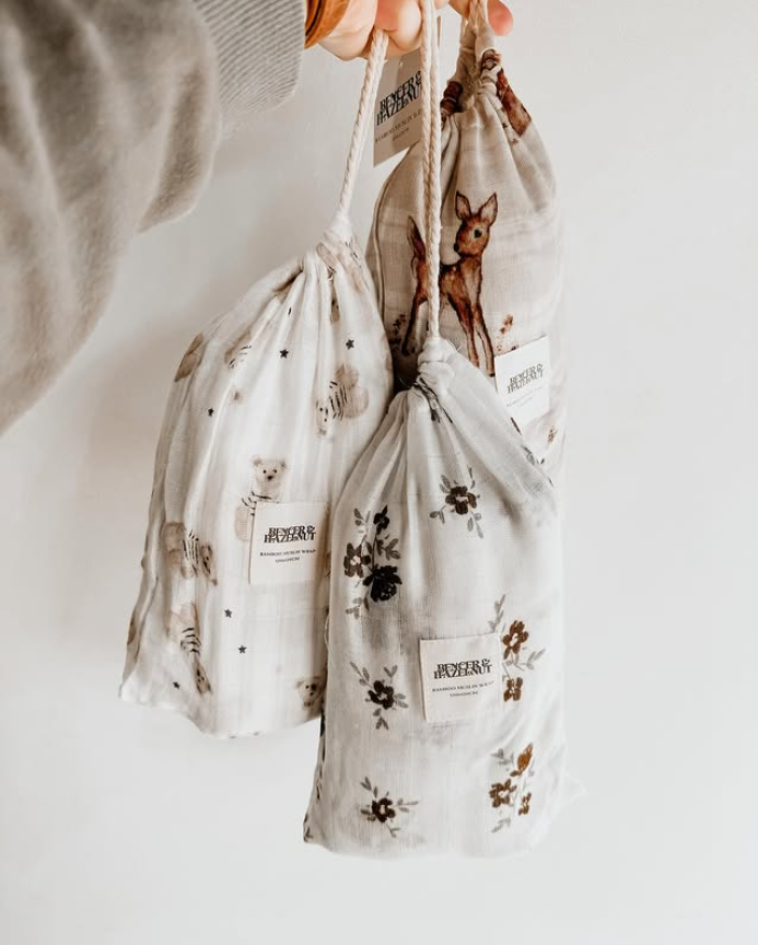 Secret Garden Bamboo Muslin Swaddle