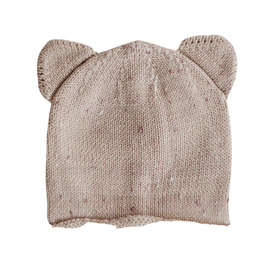 Newborn Knit Beanie | Lilac Fleck