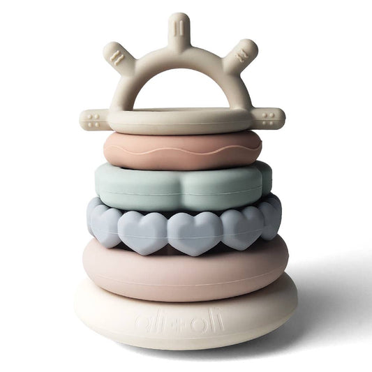 Soft Silicone Stacking Ring Tower | Sun