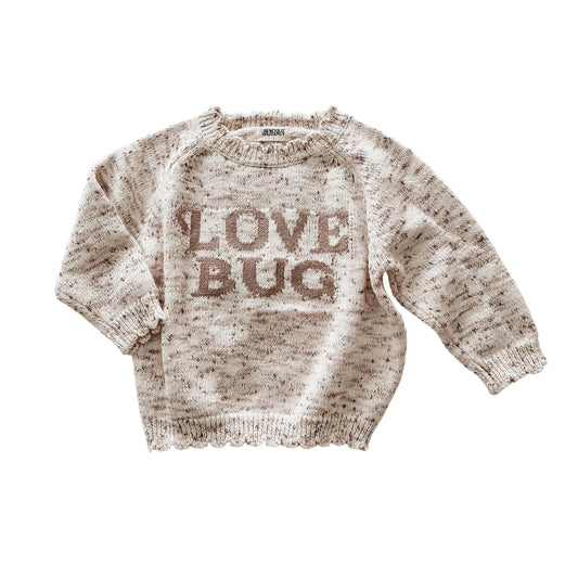 Love Bug Knit Jumper | Mushroom