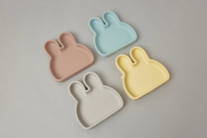 Bunny Silicone Plate | Mist Blue