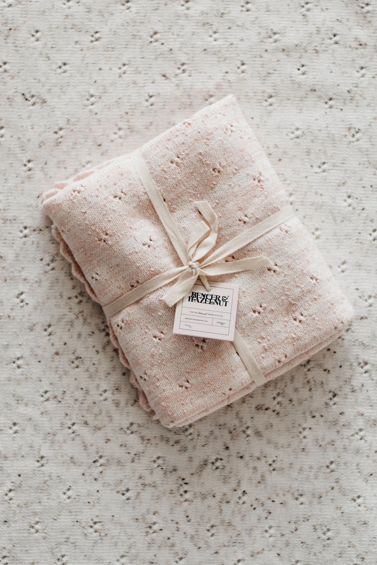Knit Blanket | Peach