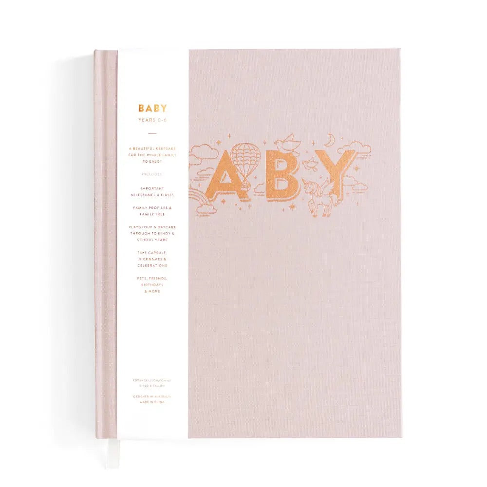 Baby Book | Natural (Girls Print)