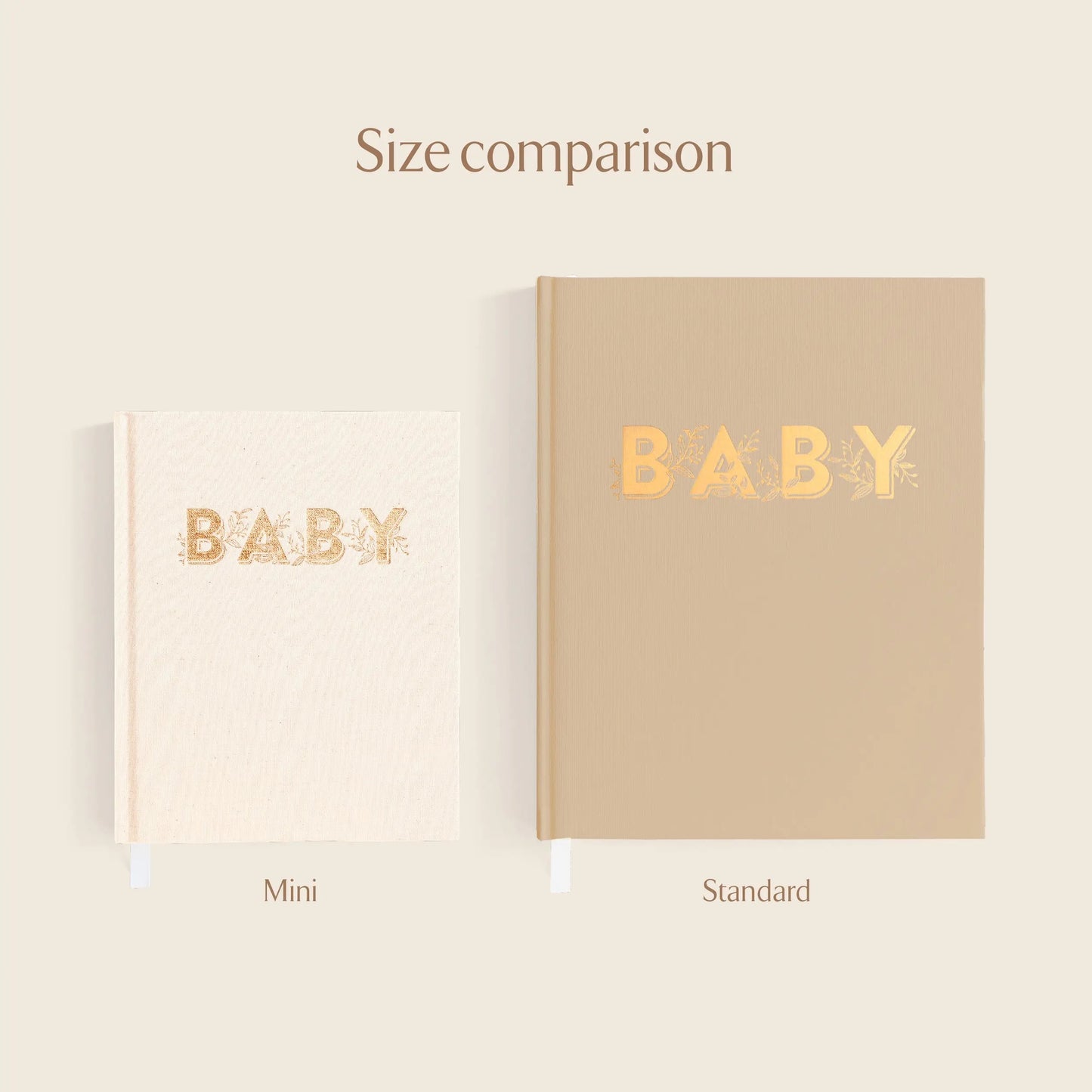 Mini Baby Book | Oatmeal (Neutral Print)