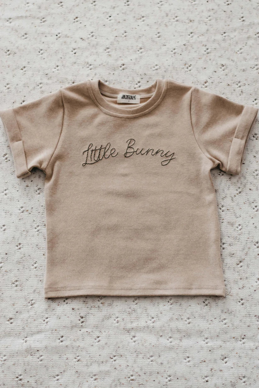 Little Bunny Embroidered Bodysuit/Tee