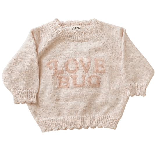 Love Bug Knit Jumper | Peach